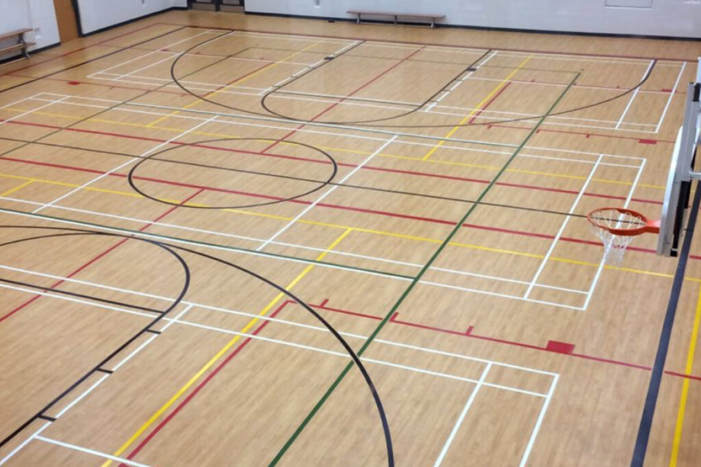 Gymnasium Floor Restriping